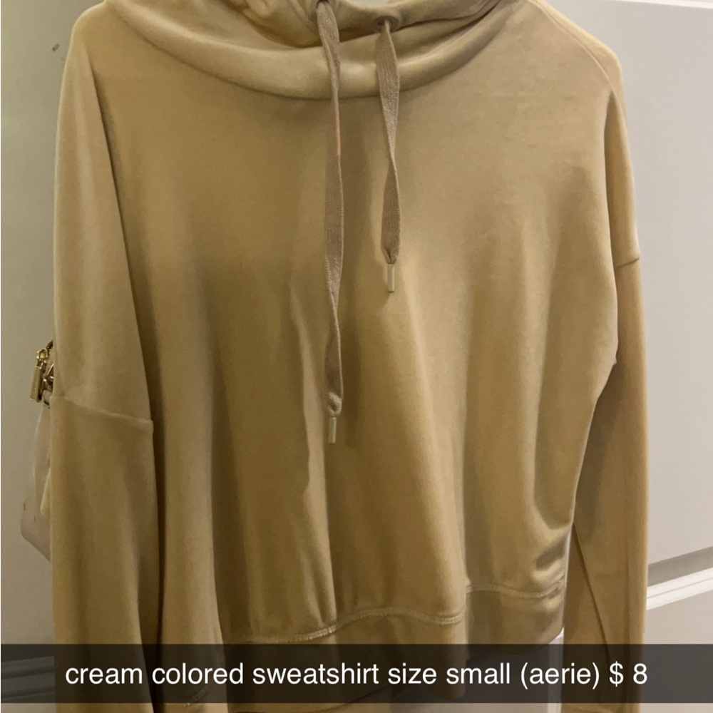 Aerie Cream Sweatshirt - Small